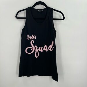 Just Love “Bride Squad” Sleeveless Top Ladies Medium
